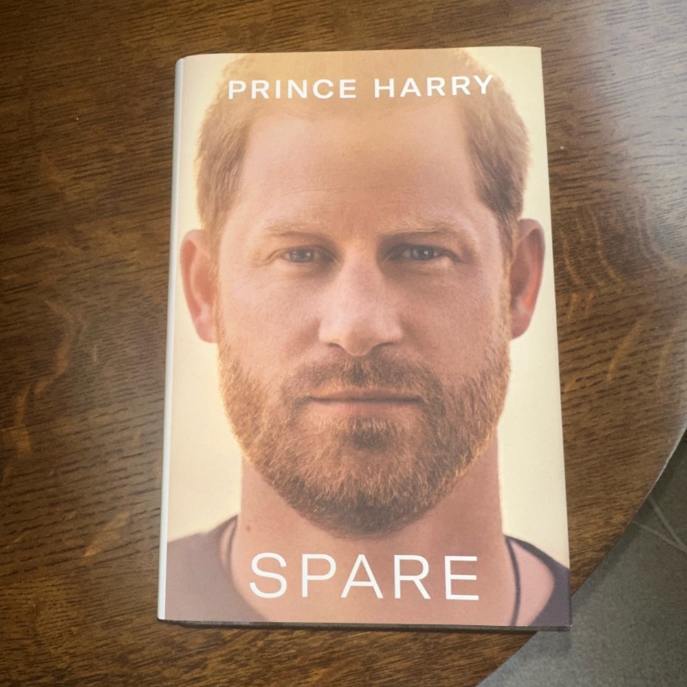 Prince Harry 'Spare' Hardcover Book